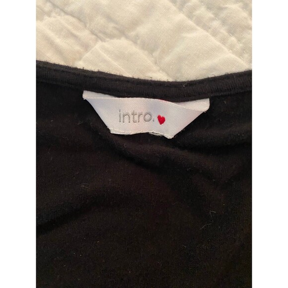 Intro Dress Plus Size ? 2X Womens Top Black Short Sleeved  Casual Versatile - Picture 8 of 10